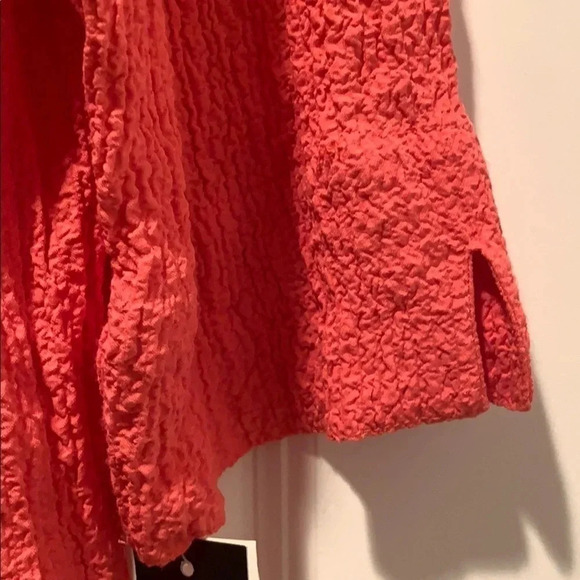 Alfred Dunner Coral Button Down 3/4 Sleeves Top - Picture 8 of 14